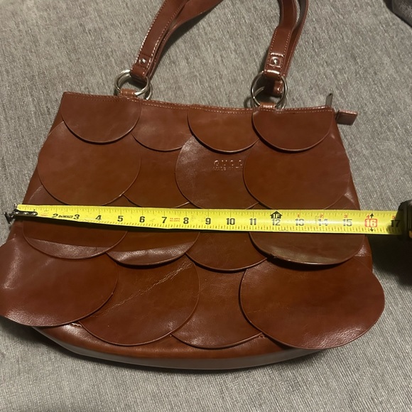 Gucci fish scale brown leather purse - Picture 9 of 9